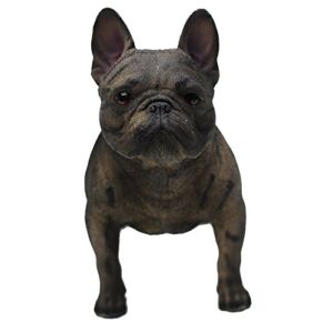 Comfy Hour Doggyland Collection, Miniature Dog Collectibles 6” Standing French Bulldog Figurine, Realistic Lifelike Animal Statue Home Decoration, Brindle, Polyresin