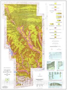 Historic Pictoric Map : Glacial Geology of Ashland County, Ohio, 1977 Cartography Wall Art : 24in x 30in