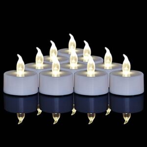 Candlium Tea Lights Battery Operated Candles,Set of 100 LED Tea Lights Flameless Candles Flickering Fake Tealights for Sweetest Day Wedding Decorations Party Home Celebration(100 Pack Warm White)