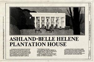 Historic Pictoric : Blueprint HABS LA,3-GEIM.V,1- (Sheet 1 of 9) – Ashland Belle Helene Plantation, Highway 75, Geismar, Ascension Parish, LA 36in x 24in