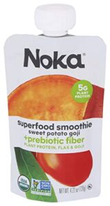 NOKA Organic Swt Potato Goji Sprfood Squeeze, 4.22 OZ