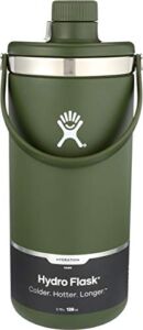 Hydro Flask 128 oz. Oasis Water Jug – Stainless Steel, Reusable, Vacuum Insulated – Leak Proof Cap, Olive