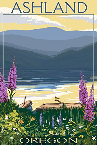 Lantern Press Ashland, Oregon, Lake and Mountain (12×18 Wall Art Poster, Room Decor) | The Storepaperoomates Retail Market - Fast Affordable Shopping