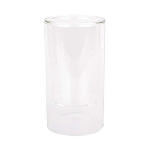 12 Pack: 6″ Clear Glass Dual Cylinder Candle Holder by Ashland®