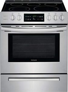 Frigidaire FFEH3054US 30 Inch Freestanding Electric Range with 5 Elements, Smoothtop Cooktop, 5 cu. ft. Primary Oven Capacity, in Stainless Steel