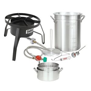 Bayou Classic 3016 30-Quart Outdoor Turkey Fryer with Basket and Fry Pot