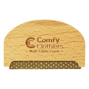 Comfy Clothiers Beech Wood Multi-Fabric Sweater Comb for De-Pilling Sweaters & Other Fabrics – De-fuzzing and Lint Removal to Refresh Your Clothes