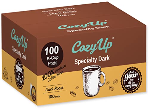 CozyUp Specialty Dark, Single-Serve Coffee Pods for Keurig K-Cup Brewers, Dark Roast Coffee, 100 Count | The Storepaperoomates Retail Market - Fast Affordable Shopping