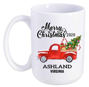 Ashland Virginia State Family New Home Mug 2020 Christmas First New House – Decor Housewarming, Keepsake Present For Friends And Family – Merry Christmas Mug 15 Oz