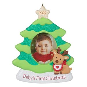 Hallmark Keepsake Christmas Ornament 2022 Year-Dated, Baby’s First Christmas Photo Frame