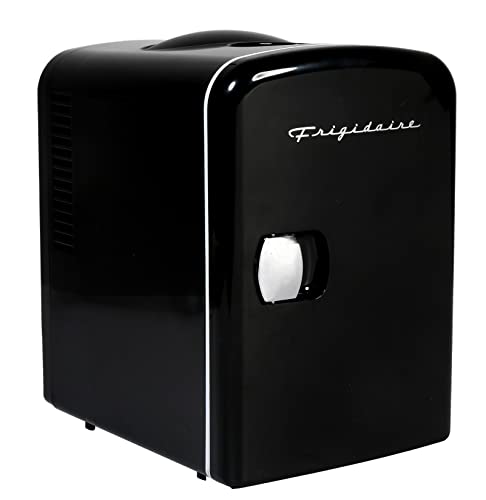 Frigidaire Mini Portable Compact Personal Fridge Cooler, 4 Liter Capacity Chills Six 12 oz Cans, 100% Freon-Free & Eco Friendly, Includes Plugs for Home Outlet & 12V Car Charger – Black | The Storepaperoomates Retail Market - Fast Affordable Shopping