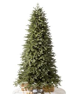Balsam Hill 6.5ft Premium Unlit Artificial Christmas Tree ‘Most Realistic’ Stratford Spruce with Stand, Storage Bag, and Fluffing Gloves