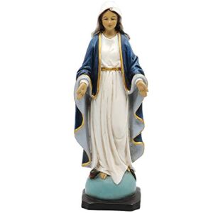 Comfy Hour Mindful and Sacred Collection Virgin Mary Statue, The Blessed Mother of The Immaculate Concepcion Home Madonna Figurine, 9-inch Length, Multicolor, Polyresin