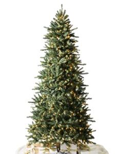 Balsam Hill ‘Traditional’ Artificial Christmas Tree | Berkshire Mountain Fir – 6.5 Feet | Pre-lit with LED Candlelight Clear Lights | Includes Stand, Storage Bag, Fluffing Gloves, Extra Bulbs