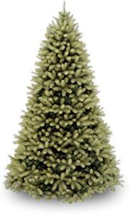 National Tree Company ‘Feel Real’ Artificial Full Downswept Christmas Tree, Green, Douglas Fir, Includes Stand, 7.5 Feet