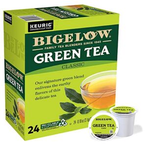 Bigelow Green Tea Keurig K-Cup Pods, Caffeinated, 24 Count (Pack of 4), 96 Total K-Cup Pods