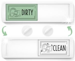 Stylish Dishwasher Magnet Clean Dirty Sign – Ideal Clean Dirty Magnet for Dishwasher and Kitchen Organization – Nice Office or Home Decor – Dirty Clean Dishwasher Magnet with Strong Hold