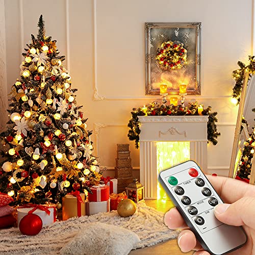 Flameless Candles with Remote, Battery Operated Flickering LED Candles with Embedded String Lights Cycling 24 Hours Timer Real Wax Moving Flame Christmas Pillar Candles, 4″ 5″ 6″ Set of 3 | The Storepaperoomates Retail Market - Fast Affordable Shopping