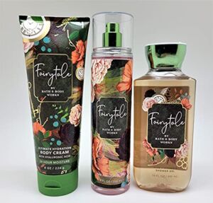 Bath & Body Works – Fairytale – 3 pc Bundle – Fine Fragrance Mist, Ultimate Hydration Body Cream and Shower Gel