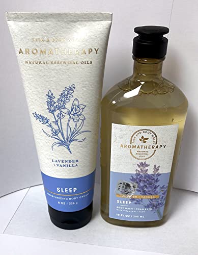 Bath & Body Works – Aromatherapy -Sleep – Lavender Vanilla – Bundle – Body Wash & Foam Bath 10oz. & Body Cream 8 oz | The Storepaperoomates Retail Market - Fast Affordable Shopping