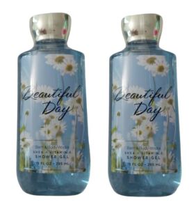 Bath and Body Works Beautiful Day Shower Gel Gift Sets For Women 10 Oz 2 Pack (Beautiful Day)