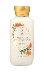 Bath and Body Works Marigold & Cane Sugar Lotion 8 Ounce Shea and Vitamin E (Marigold & Cane Sugar)