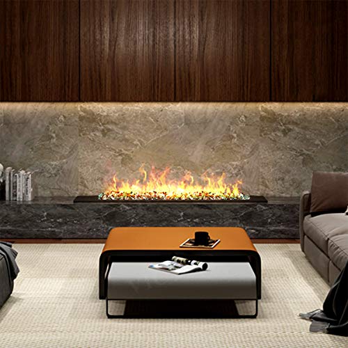 Skyflame 10-Pound Blended Fire Glass for Fire Pit Fireplace Landscaping – 1/4 Inch Reflective Tempered Fireglass Gold, Light Green, Copper | The Storepaperoomates Retail Market - Fast Affordable Shopping