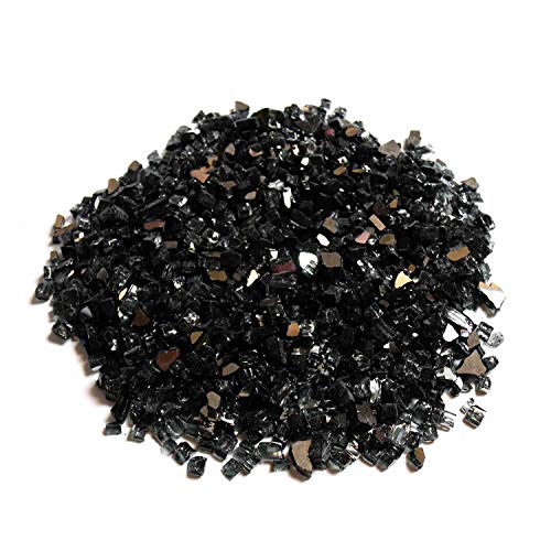 Black Fire Glass, 10 Pounds of ½ In. Premium Tempered Fire Pit Glass, Reflective Fireglass for Fire Pit, Fire Table, Fireplace, Natural Gas and Propane, Fire Glass Pellets Rocks, High Luster Glass | The Storepaperoomates Retail Market - Fast Affordable Shopping