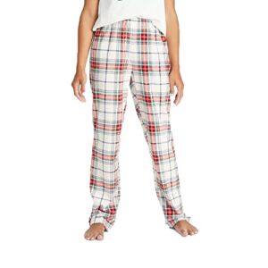 Wondershop Women’s Holiday Plaid Fleece Pajama Pants – (Small, White)