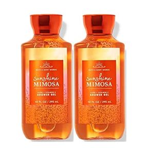 Bath and Body Works Sunshine Mimosa Shower Gel Gift Sets For Women 10 Oz 2 Pack (Sunshine Mimosa)