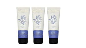 Bath & Body Works Aromatherapy Sleep Lavender + Vanilla Body Cream with Natural Essential Oils, 8 oz each – 3 Pack
