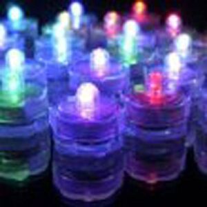 TDLTEK Waterproof Submersible Led Lights Tea Lights for Wedding, Party, Decoration (36 Pieces RGB Changing Colors)