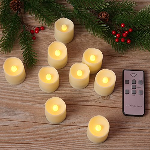AMIR NEWEST Flameless Candles with Remote, Flickering LED Tea Light Candles with Timer, Votive Candles Battery Operated for Christmas Thanksgiving Decorations,5 Brightness, 3 Models, Battery Included | The Storepaperoomates Retail Market - Fast Affordable Shopping