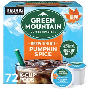 Green Mountain Coffee Brew Over Ice Pumpkin Spice, Keurig Single Serve K-Cup Pods, 72 Count