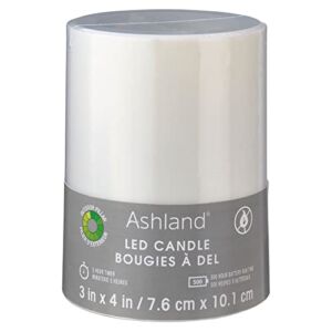 12 Pack: 3″ x 4″ White LED Outdoor Pillar Candle by Ashland®