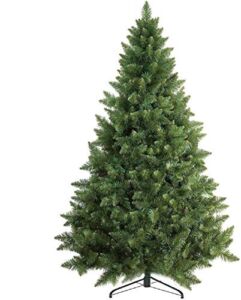 6 Ft Premium Christmas Tree with 1200 Tips for Fullness – Artificial Canadian Fir Full Bodied Christmas Tree with Metal Stand, Lightweight and Easy to Assemble