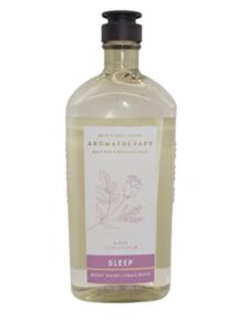 Bath and Body Works Body Care Aromatherapy – Body Wash + Foam Bath – 10 fl oz – Many Scents! (SLEEP – Rose + Lavender)