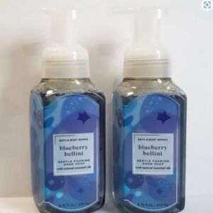 Bath and Body Works Blueberry Bellini Gentle Foaming Hand Soap, 2-Pack 8.75 Ounce (Blueberry Bellini)