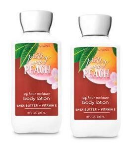 Bath and Body Works 2 Pack Pretty as a Peach Super Smooth Body Lotion 8 Oz