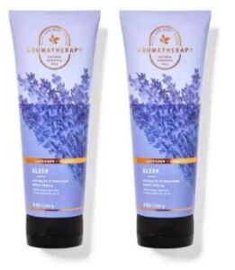 Bath and Body Works Aromatherapy Ultimate Hydration Body Cream 8 Oz. 2 Pack (Lavender Vanilla)