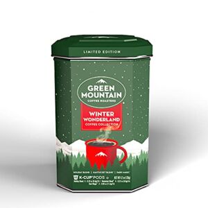 Green Mountain Coffee Roasters Winter Wonderland Limited Edition Collectible Tin, Keurig Single Serve K-Cup Pods, 12 Count