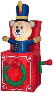Gemmy Home Accents Holiday 5 ft. Animated Inflatable Bear in Box