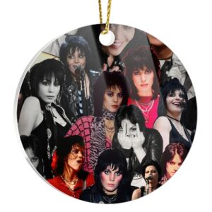 Round Ornament Christmas Decoration Joan Xmas Gift Christmas Jett Home Decor Circle X-mas Celebrity Home Decor Acrylic Collage Gift for Holidays, Party Decoration