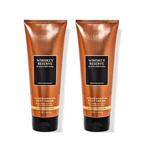 Bath and Body Works Whiskey Reserve Men’s Collection Ultimate Hydration Ultra Shea Body Cream 8 Oz 2 Pack (Whiskey Reserve)