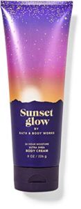 Bath & Body Works SUNSET GLOW Ultra Shea Body Cream, 8 oz / 226g