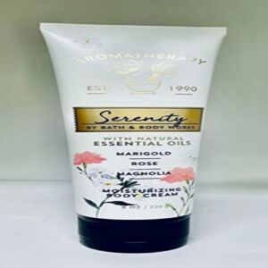 Bath and Body Works Aromatherapy Serenity Body Cream Marigold Rose Magnolia 8 Ounce