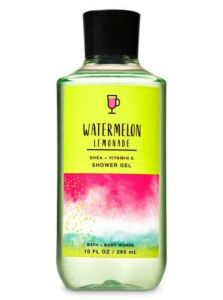 Bath and Body Works Watermelon Lemonade Shower Gel Wash 10 Ounce Lime Green and Pink Label