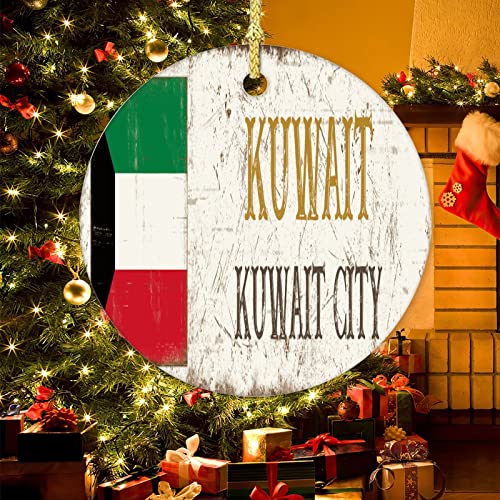 Christmas Ornament Kuwait Capital City Kuwait City Personalized Christmas Ornament Country Souvenir Vintage Rustic Holiday Ornament for Home Christmas Tree Decor | The Storepaperoomates Retail Market - Fast Affordable Shopping