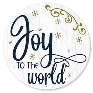 Joy To The World Round Christmas Sign, Door Hanger, Christmas Porch Sign, Wreath Sign, Holiday Decor, Christmas Decor, Holiday Season 12x12inch