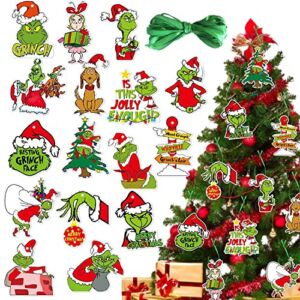 32 PCS Christmas Ornament Christmas Tree Decorations ,Christmas Merchandise Gifts Creative Holiday Decoration,Hanging Ornament Holiday Xmas Ornaments Christmas Decorations Indoors Home Decor.